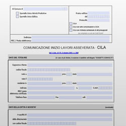 C.I.L.A.  COMUNICAZIONE INIZIO LAVORI ASSEVERATA